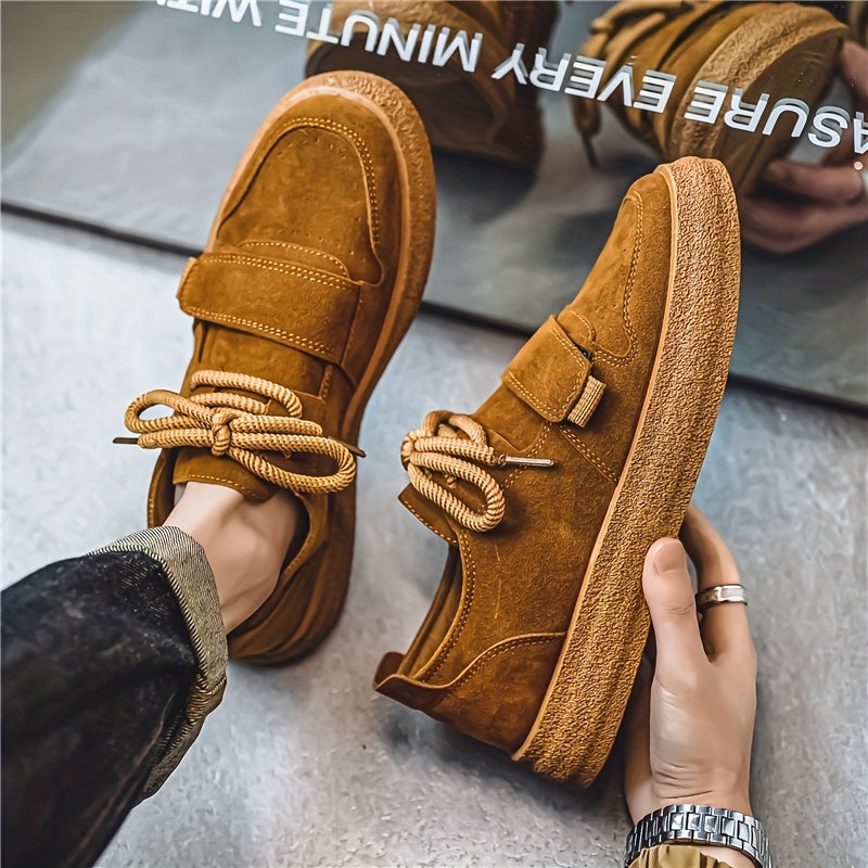 Terracotta Suede Low-Top