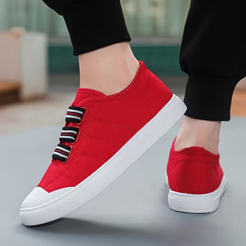 Noir Velcro Canvas Lo