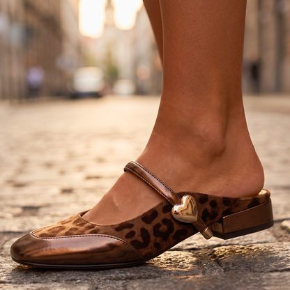 Marisol Metallic Mary Jane Mules
