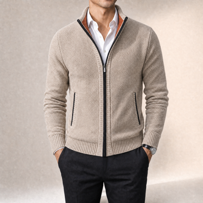 Brera Stand-Collar Cardigan