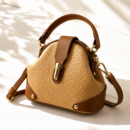 Bellamy Croc-Embossed Dome Bag