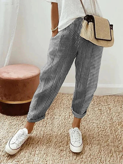 Portofino Stripe Crop Pant
