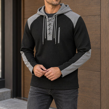 Colter Lace-Up Hoodie
