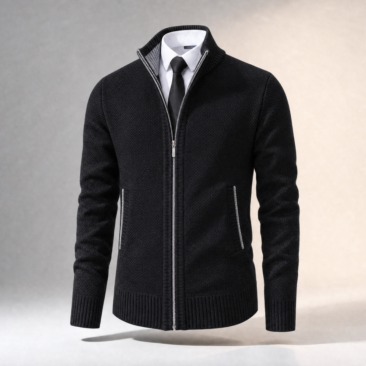 Brera Stand-Collar Cardigan