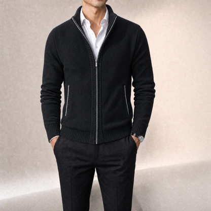 Brera Stand-Collar Cardigan