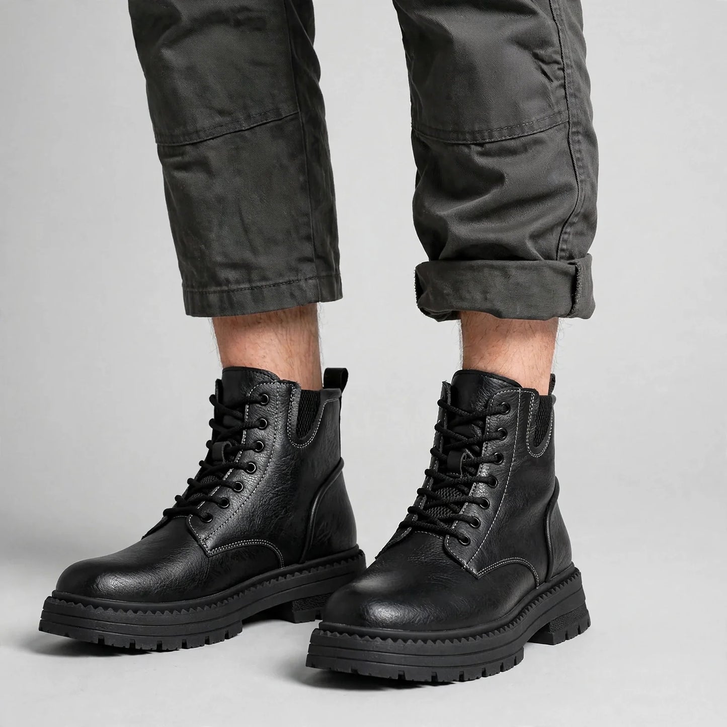 Warfield Leather Combat Boots