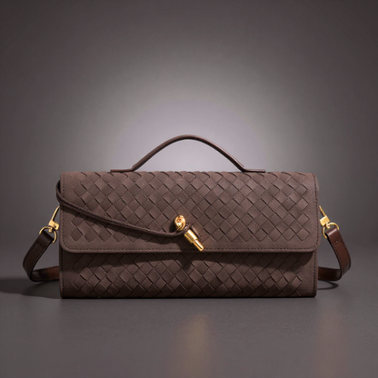 Handwoven Leather Envelope Bag