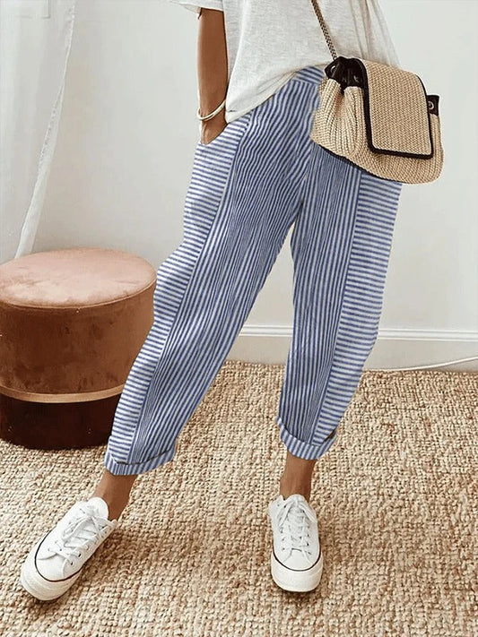 Portofino Stripe Crop Pant
