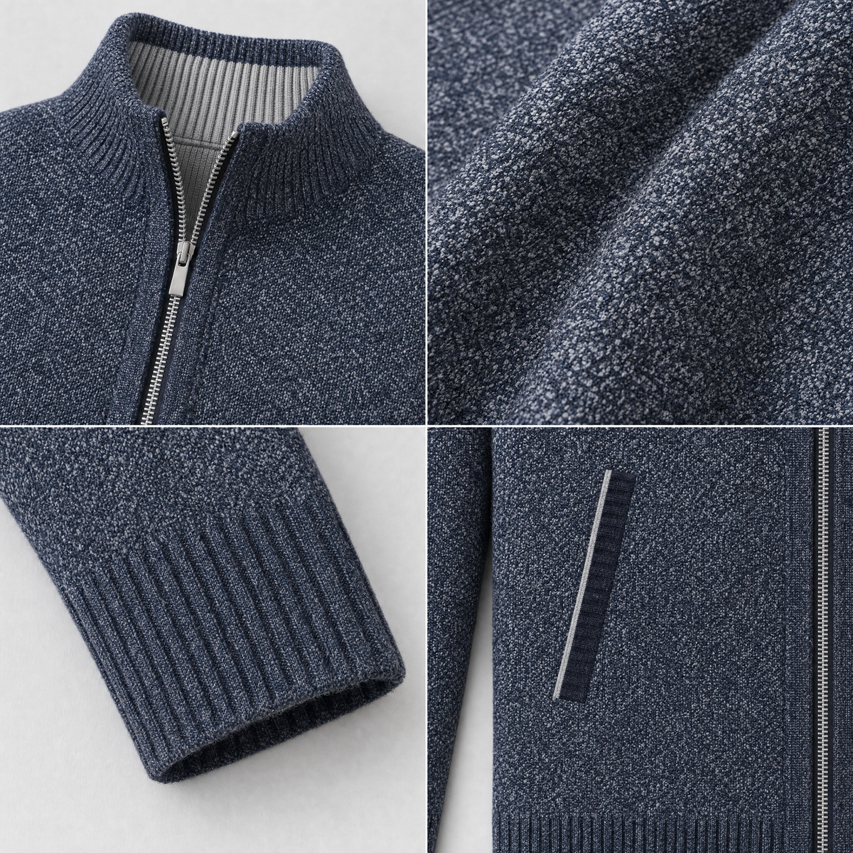 Brera Stand-Collar Cardigan