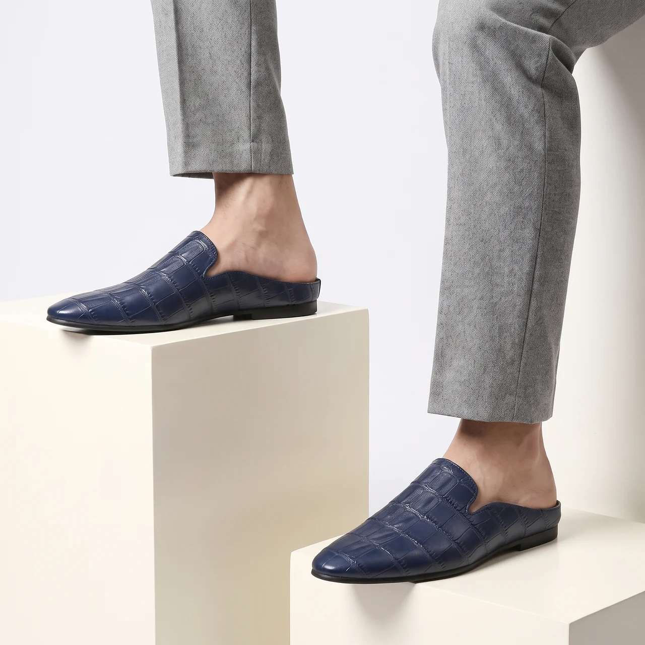 Marchetti Croc-Embossed Loafer