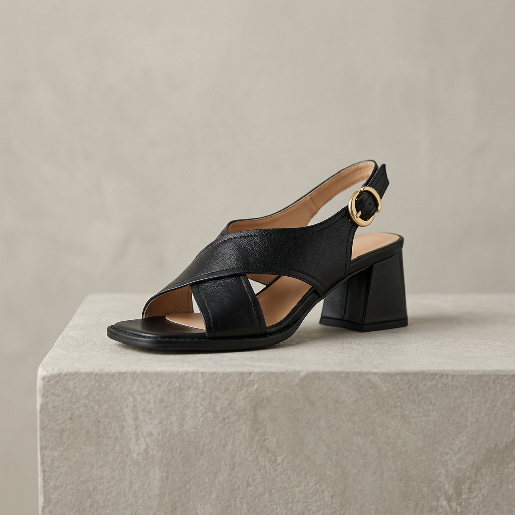 Strada Nera Heel Sandals