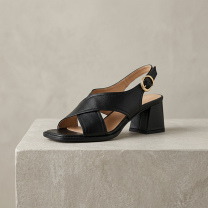 Strada Nera Heel Sandals