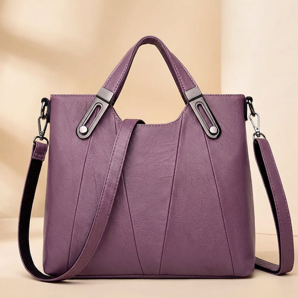 Iris & Iron - Panelled Leather Day Bag