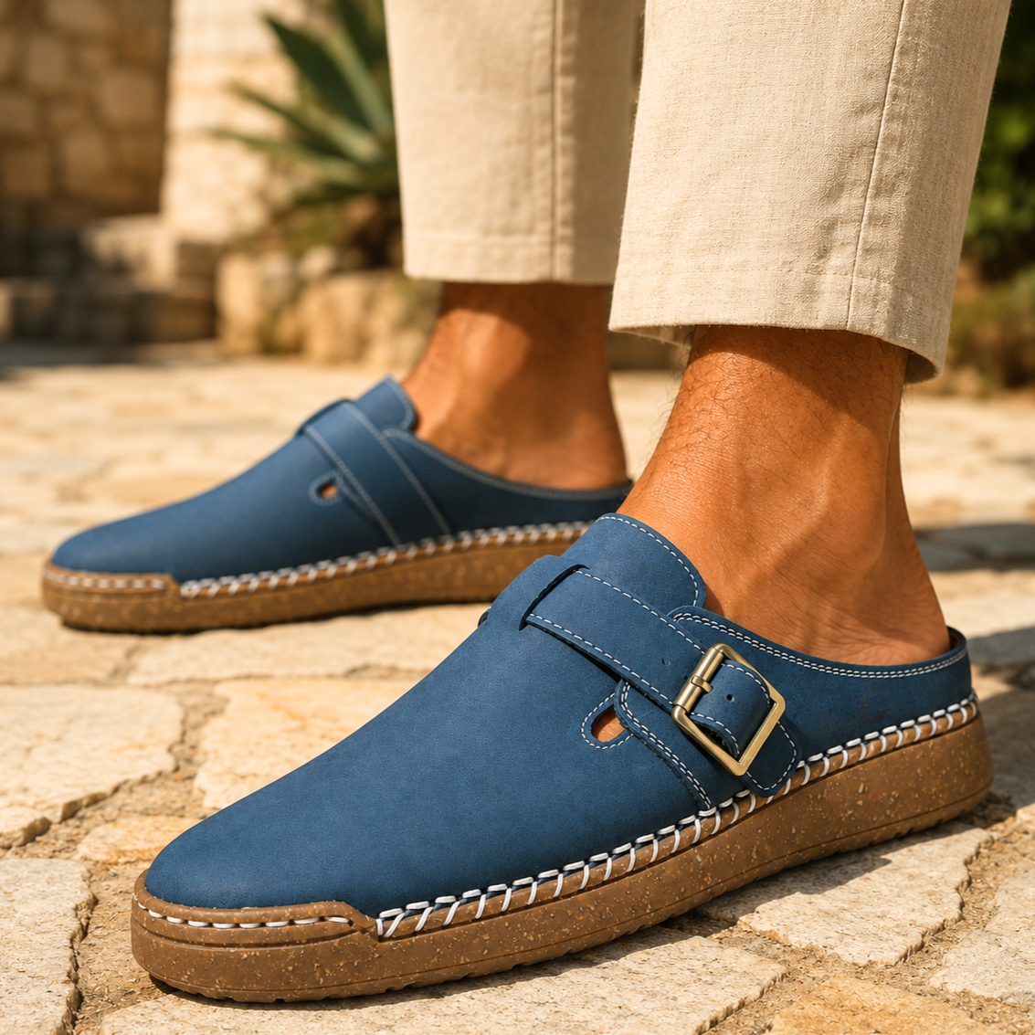 Harwick Suede Buckle Loafers