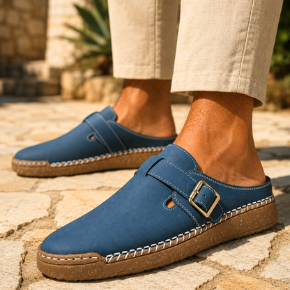Harwick Suede Buckle Loafers