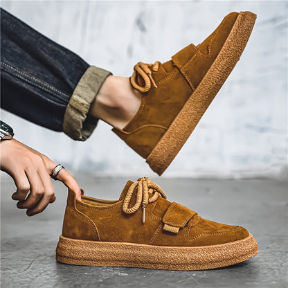 Terracotta Suede Low-Top