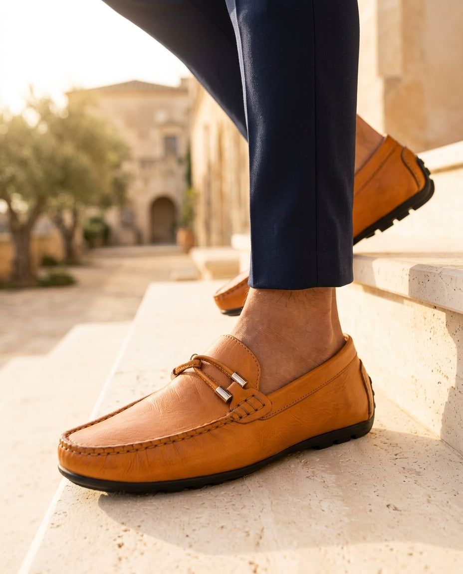Lorvano Braided Loafers