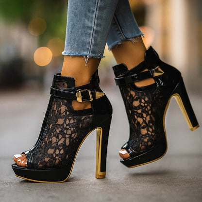 Isabella Lace Heels