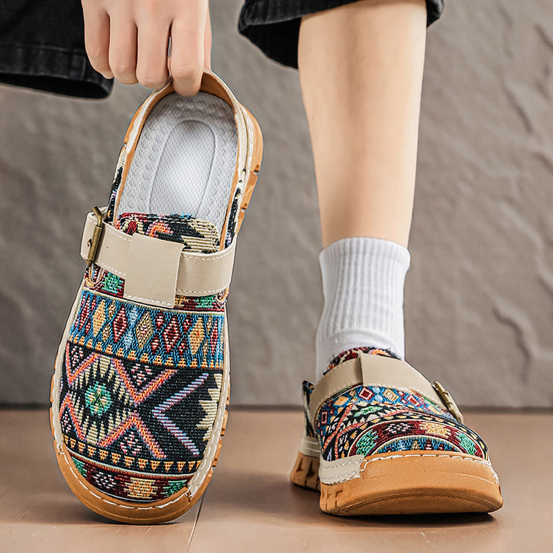 Marrakech Woven Buckle Slides