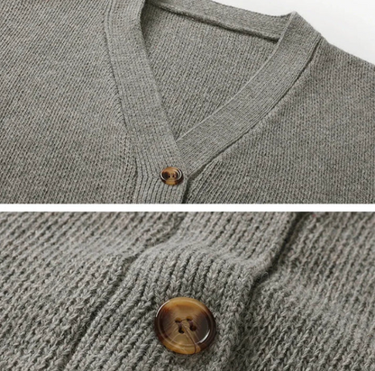 The Kingsley Striped Trim Cardigan