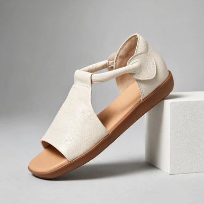 Verlaine T-Strap Leather Sandals