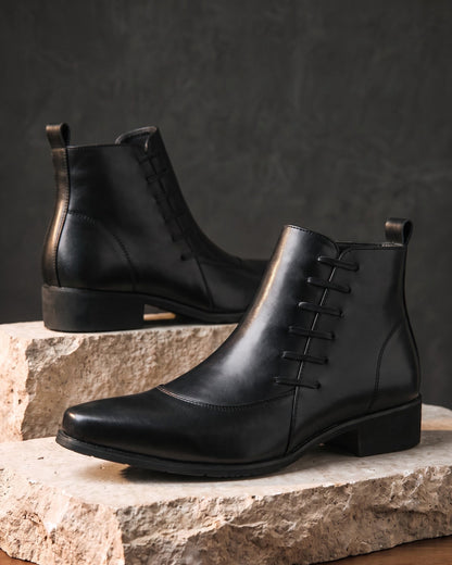 Salvatore Burnished Lace-Up Boot