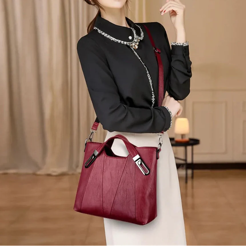Iris & Iron - Panelled Leather Day Bag