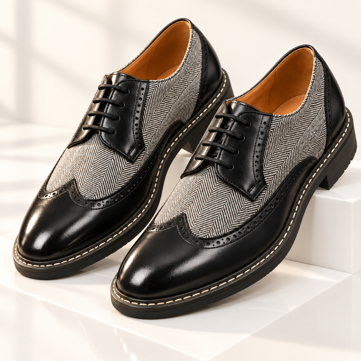 Carrington Herringbone Oxfords