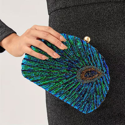 Empress Peacock Clutch Bag