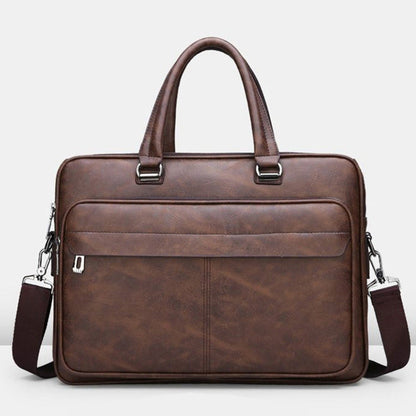 Executive Full-Grain Leather Attaché