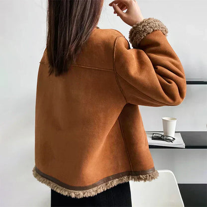 Shearling-Lined Aviator Jacket