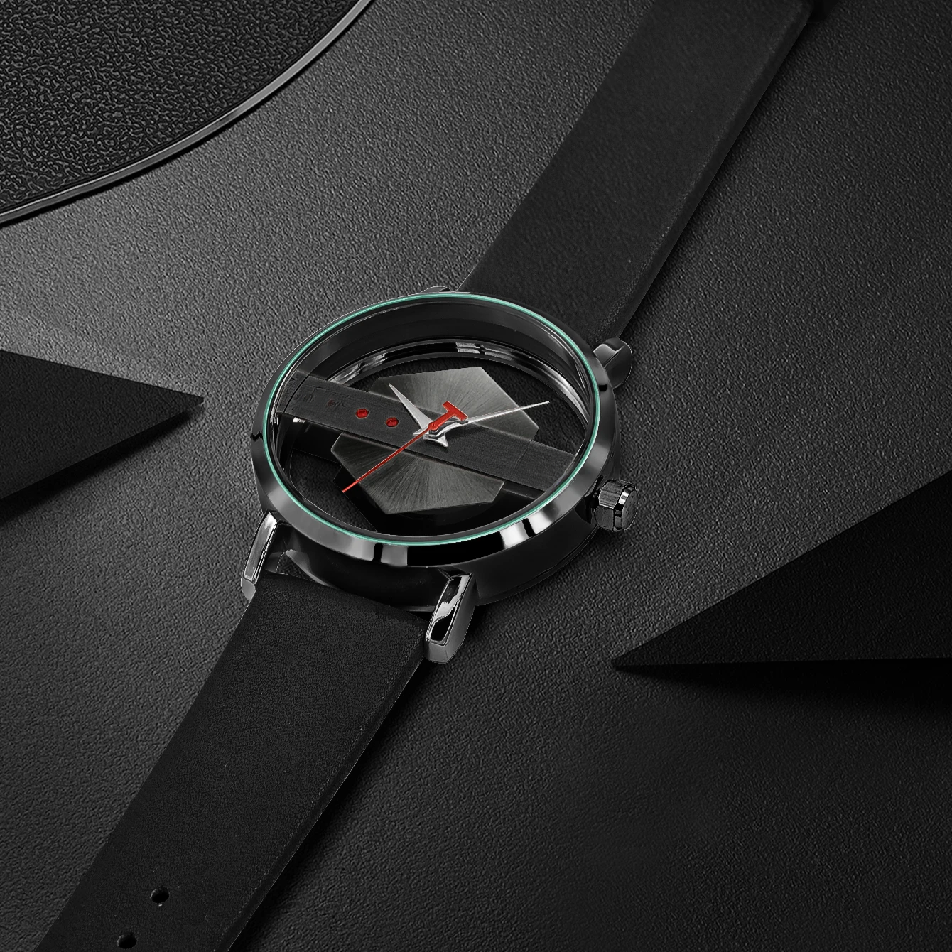 Obsidian Facet Timepiece