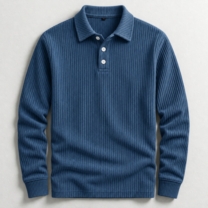 Ashford Ribbed Polo Sweater
