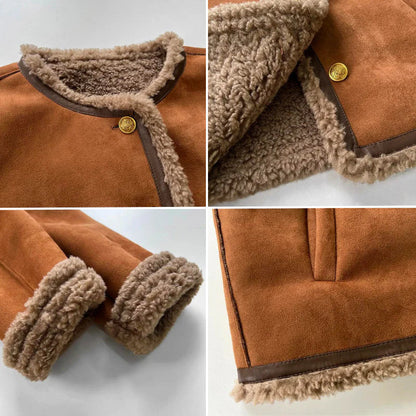 Shearling-Lined Aviator Jacket