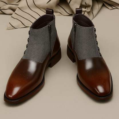 Harrington Calfskin Oxford Boots