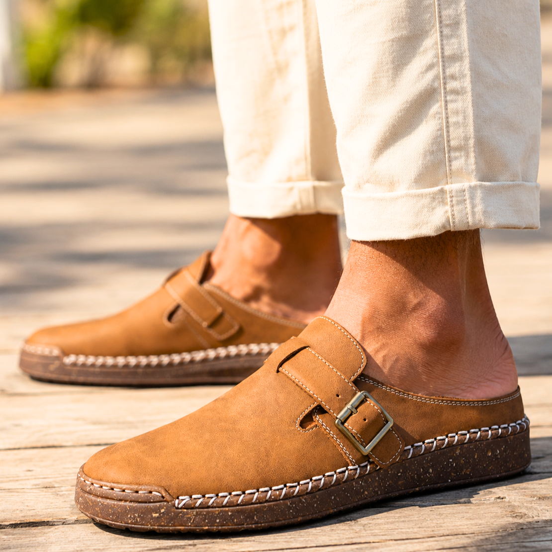 Harwick Suede Buckle Loafers