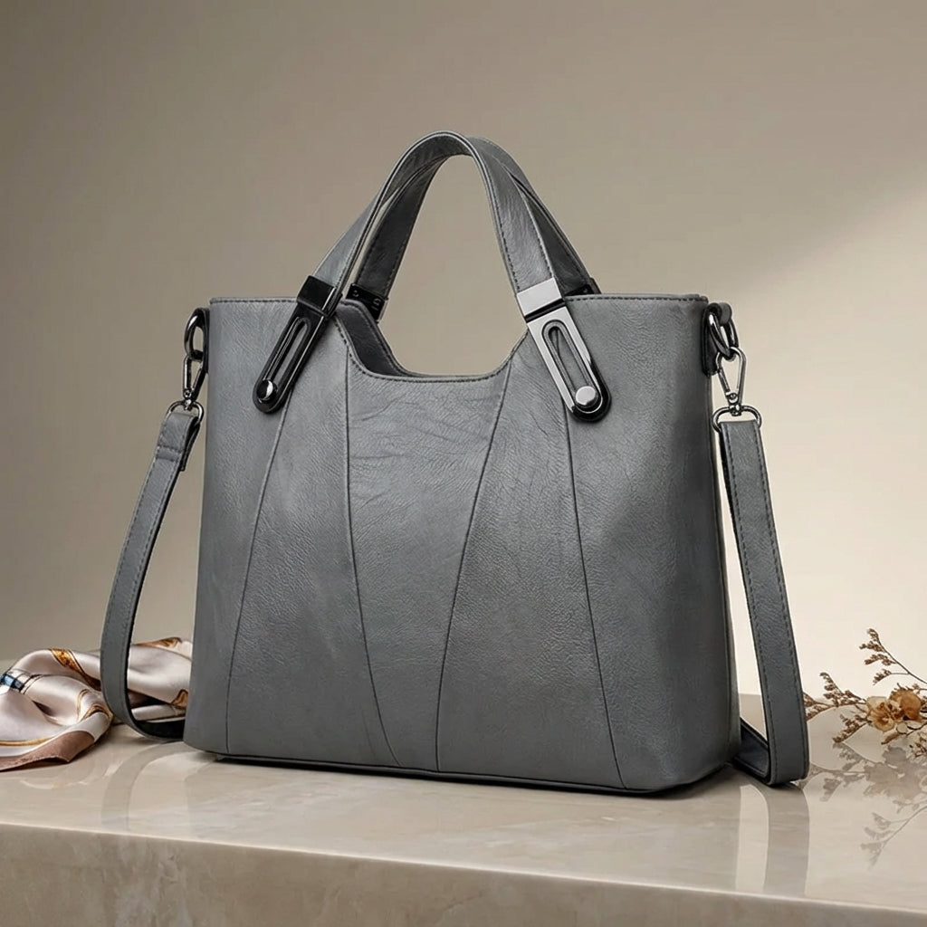 Iris & Iron - Panelled Leather Day Bag
