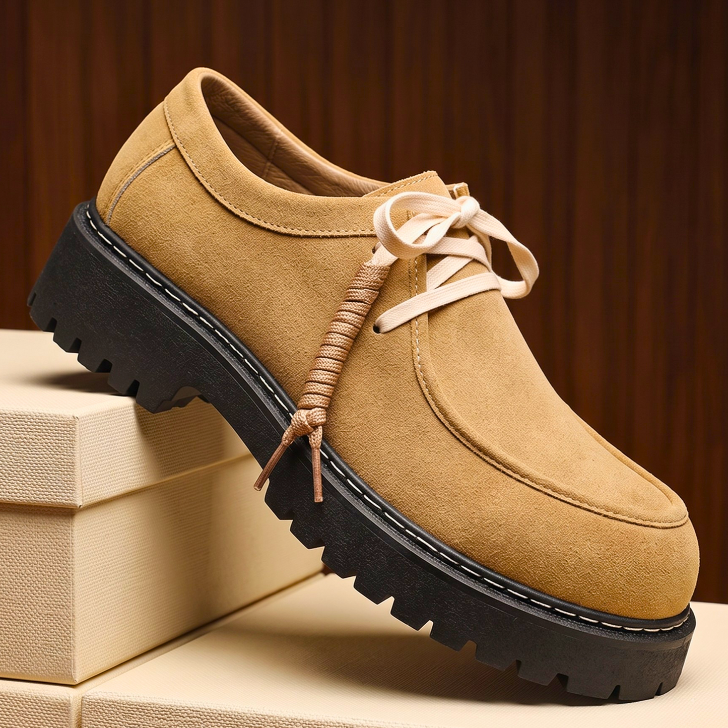 Kastellan Suede Moc-Toe