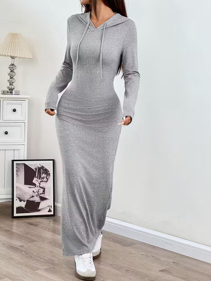 The Silhouette Hooded Maxi Dress
