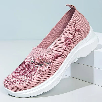 Papillon Embroidered Knit Slip-On