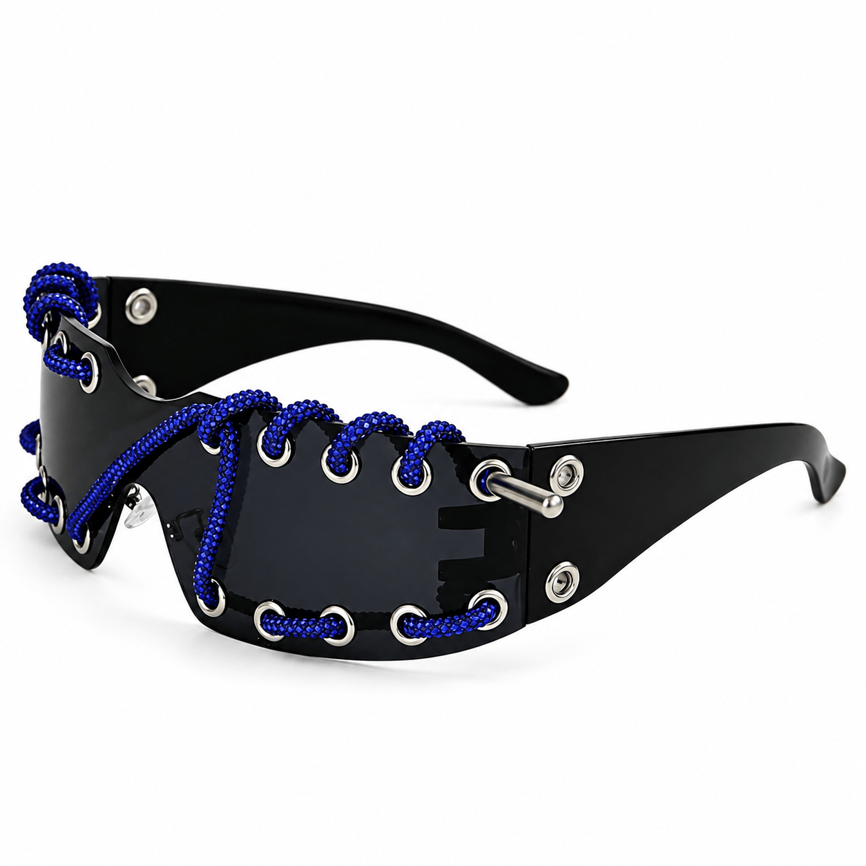 Medusa Crystal-Lace Shield Visor