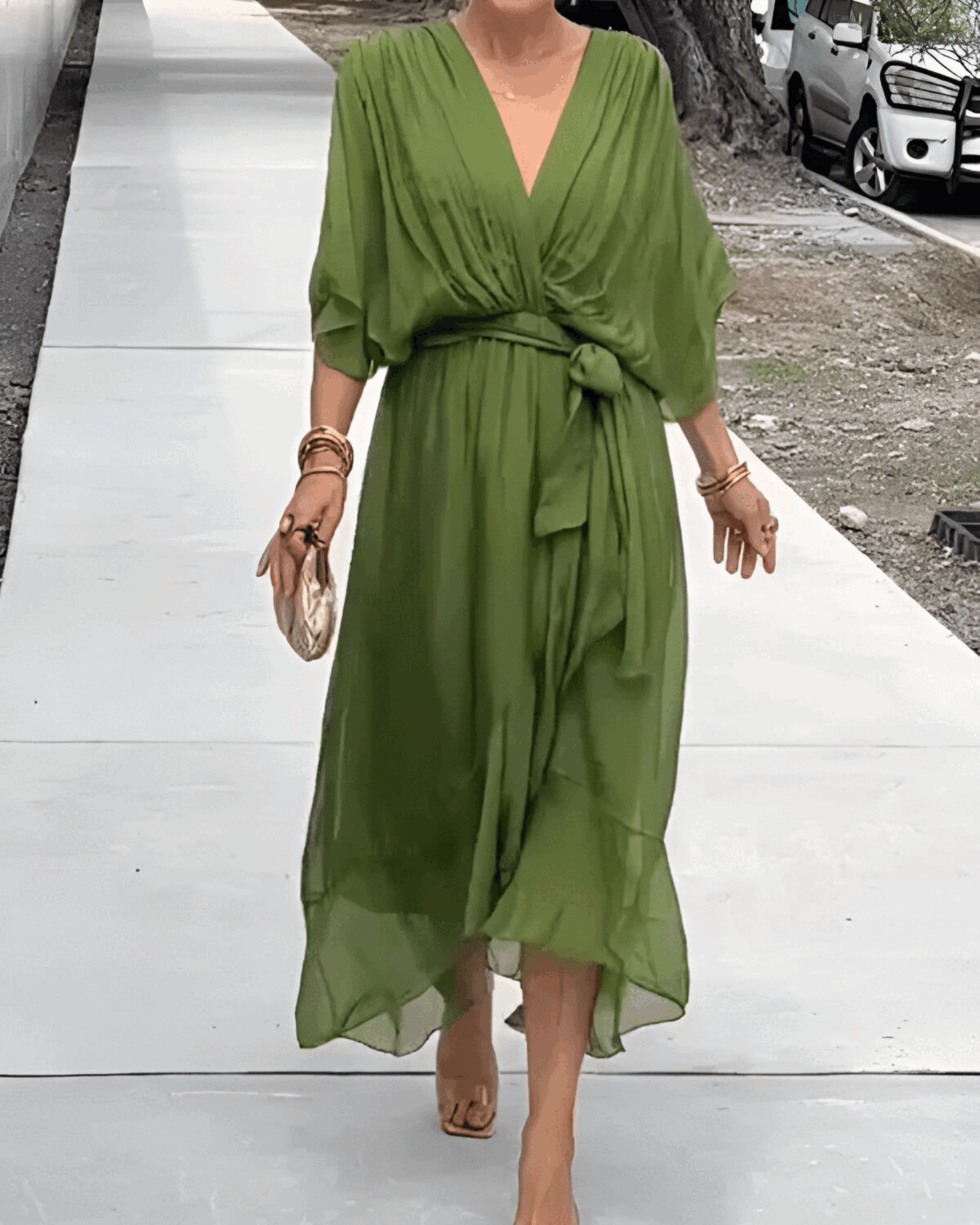 Florentine Drape Midi