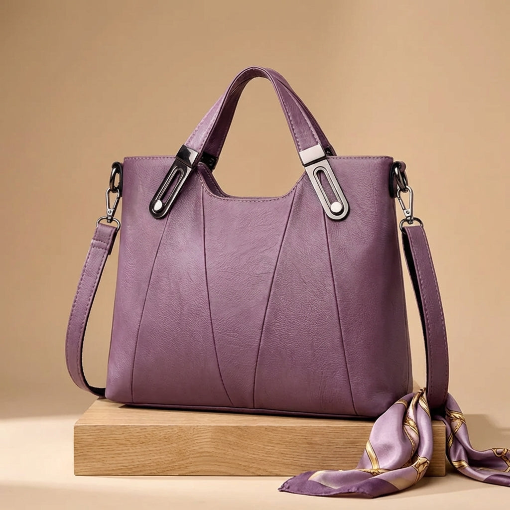 Iris & Iron - Panelled Leather Day Bag
