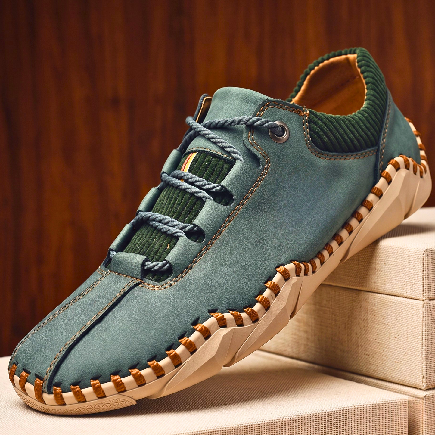 Bramwell Corduroy-Trim Sneakers