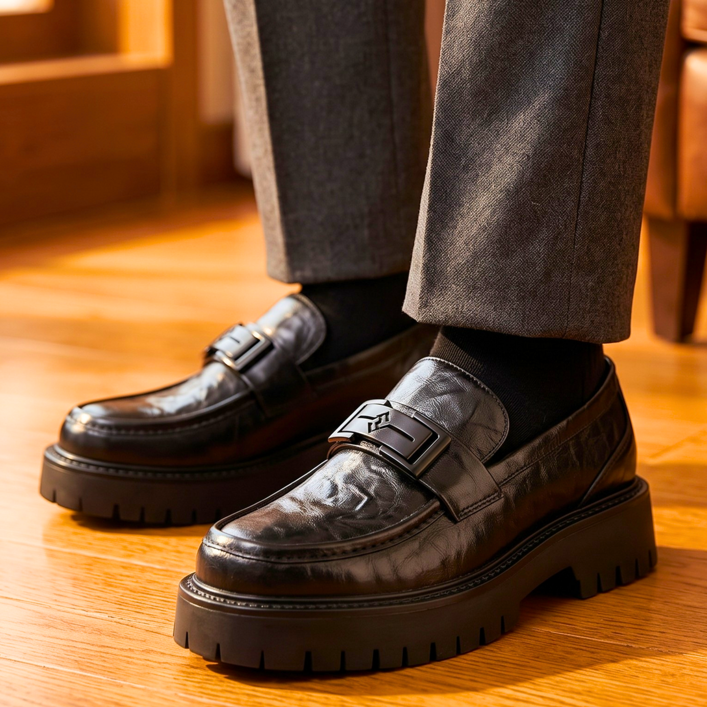 Chunky Leather Loafer
