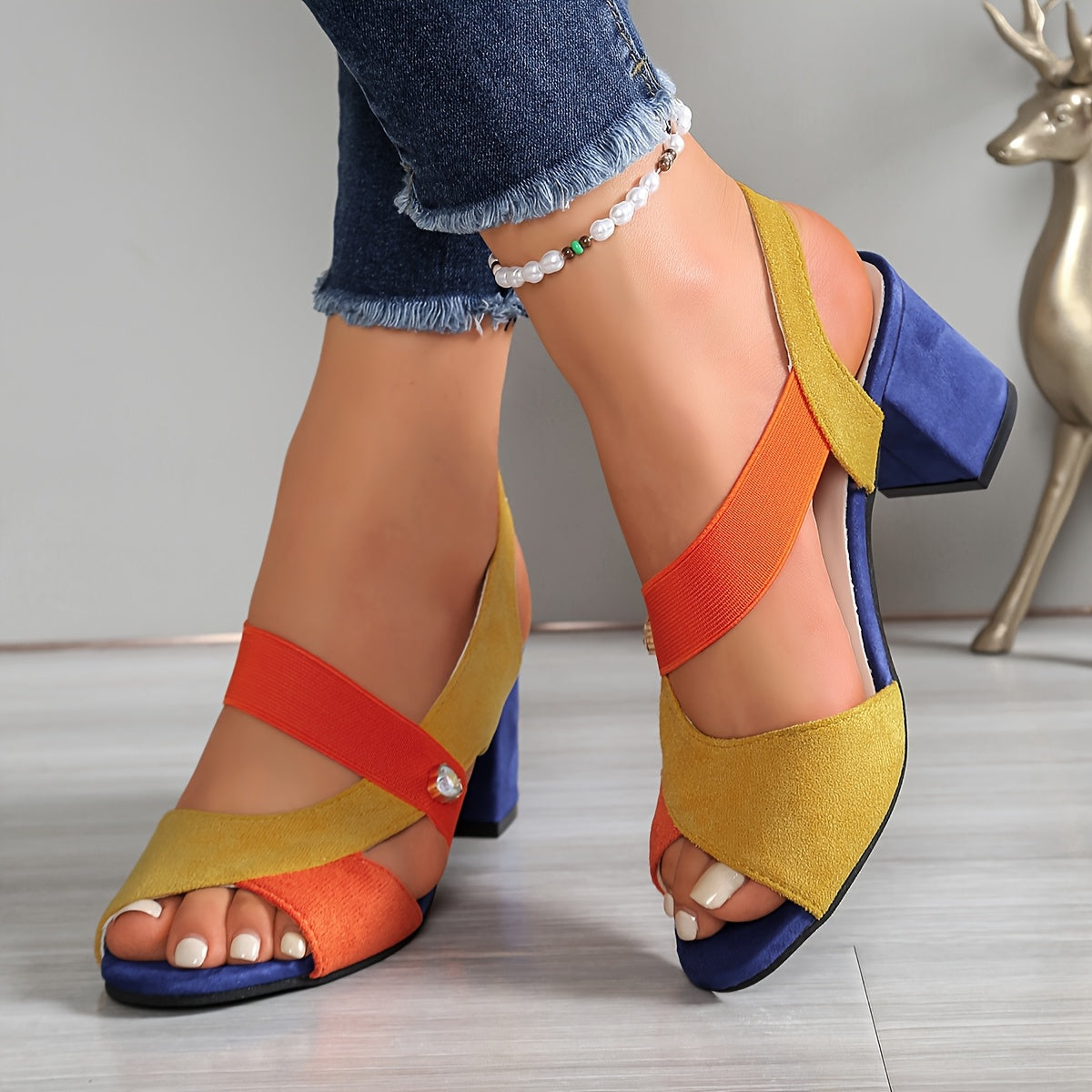 Côte d'Azur Block Heel Slingback