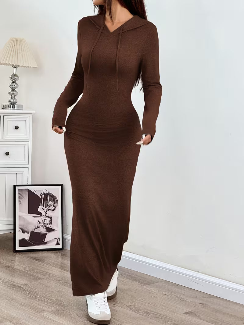 The Silhouette Hooded Maxi Dress