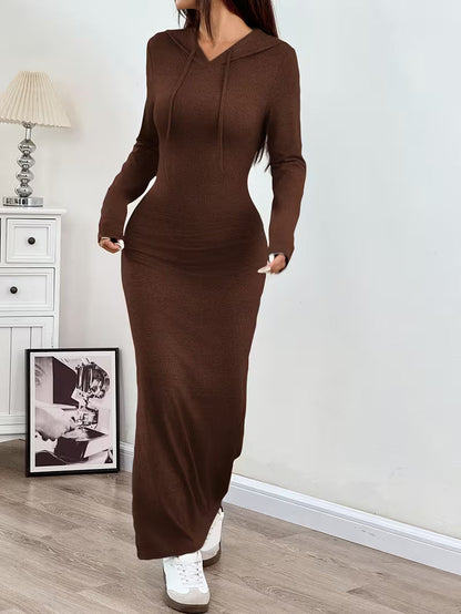 The Silhouette Hooded Maxi Dress
