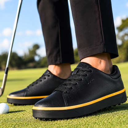 Parcours Noir Gold Golf Shoes