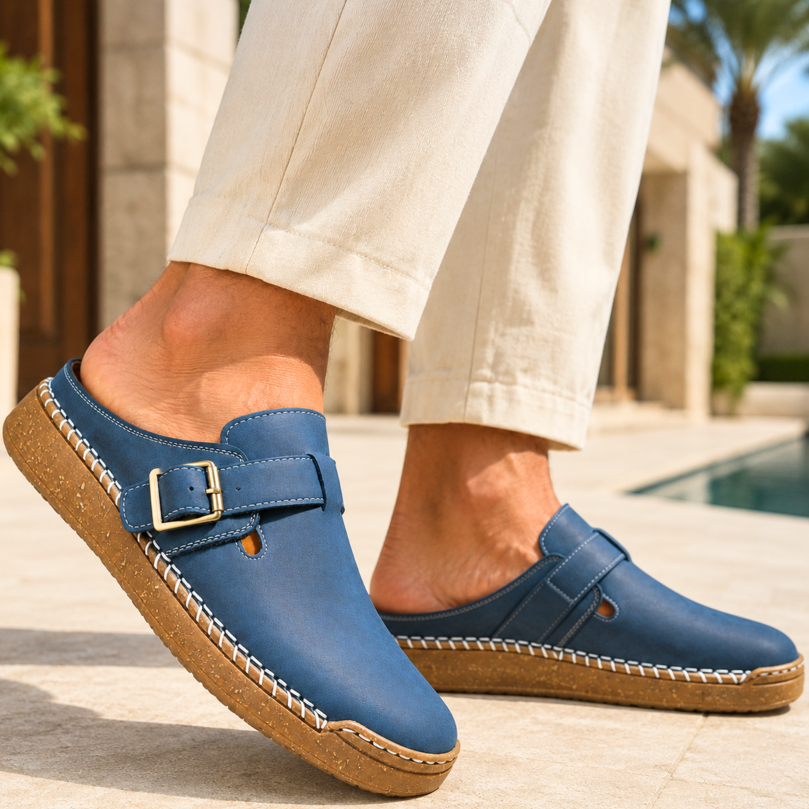 Harwick Suede Buckle Loafers